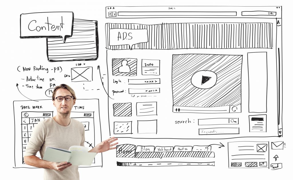 Content Creative Technology Planning Graphic Concept